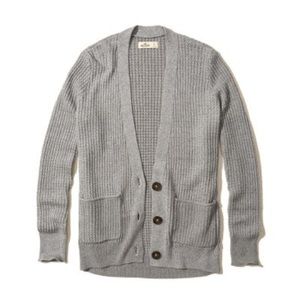 Hollister Grey Boyfriend Cardigan Small